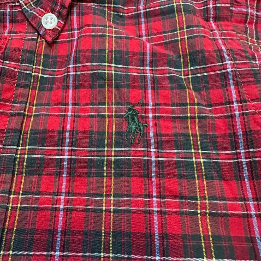 Ralph Lauren Plaid Button Down Shirt sz 12 m